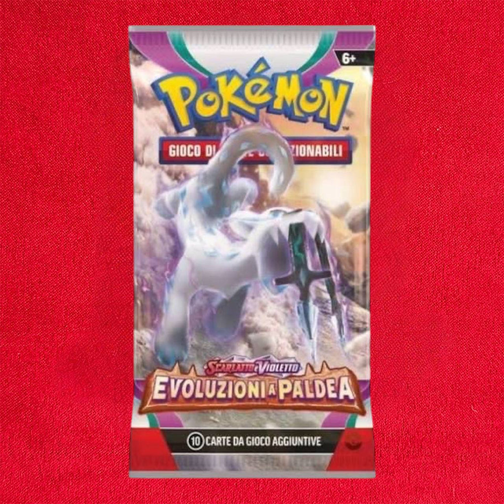 1 x Evoluzione a Paldea Bustina Carte Pokémon - Artwork casuale - ITALIANO