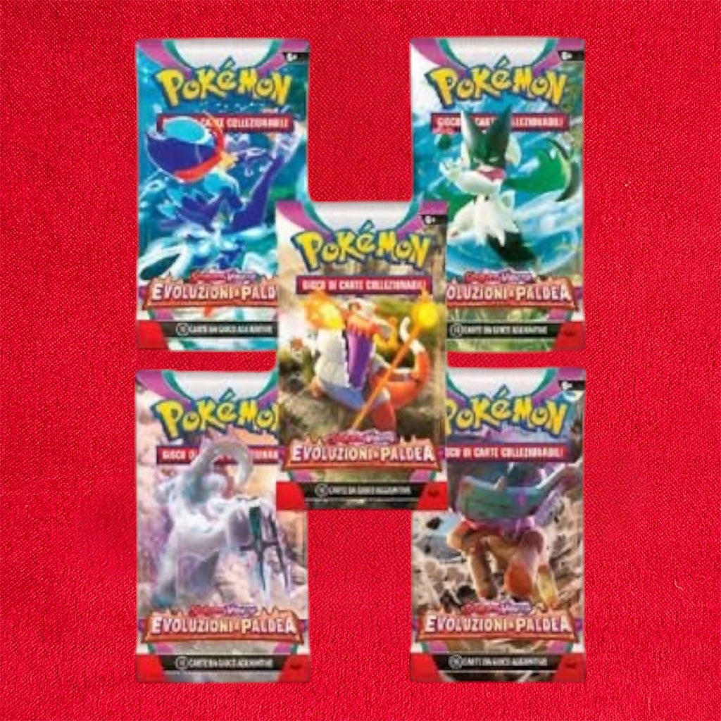 1 x Evoluzione a Paldea Bustina Carte Pokémon - Artwork casuale - ITALIANO