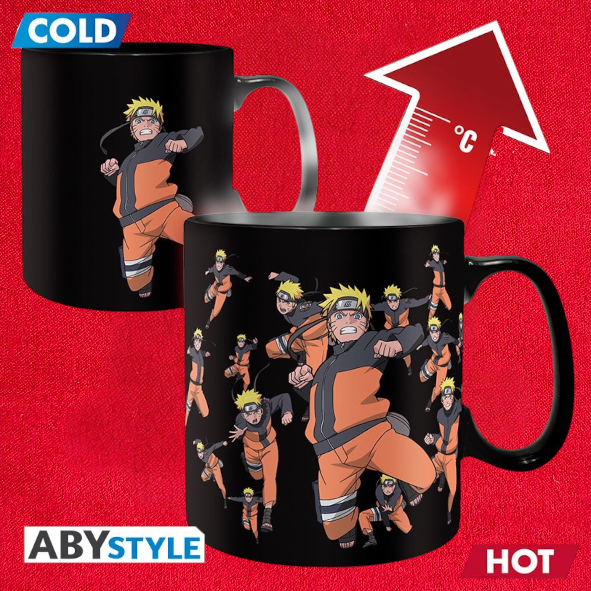 Tazza Naruto Moltiplicazione 460 ml Heat Change