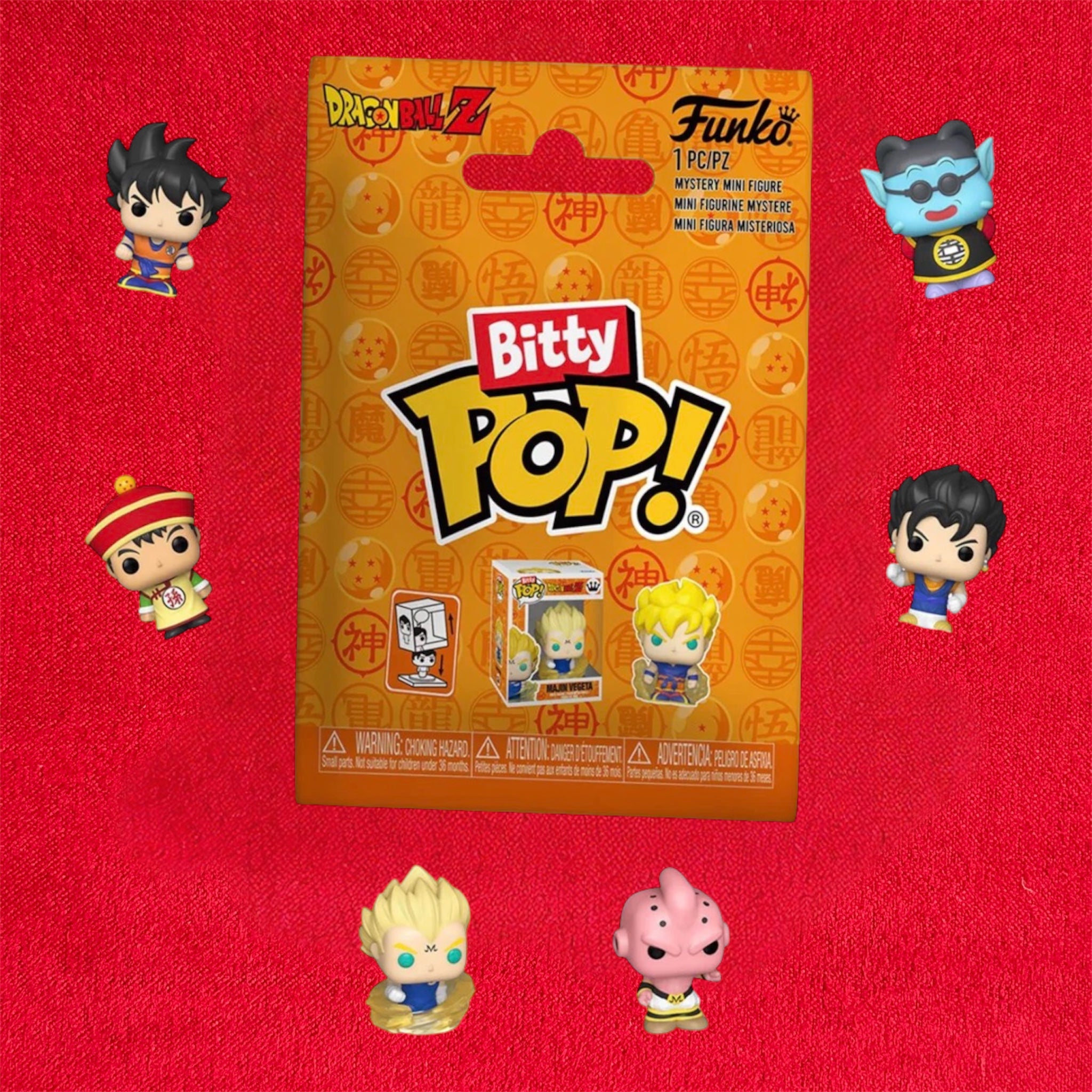 Bitty Dragon Ball Z POP! Viny!
Figure Display 
Dragon Ball Z 2,5 cm
