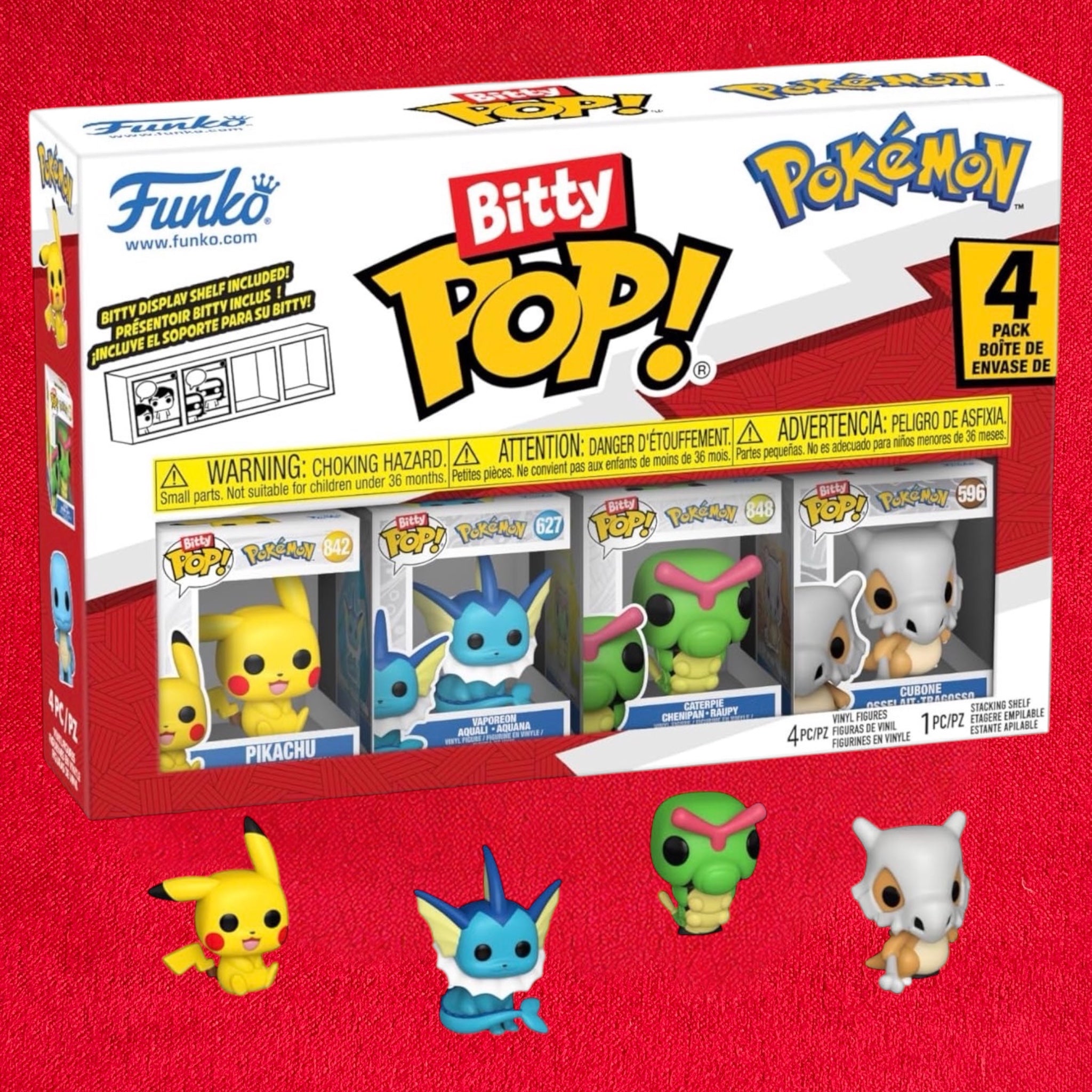 Bitty Pokémon POP! Vinyl Figure
4-Pack Series Pikachu 2,5 cm