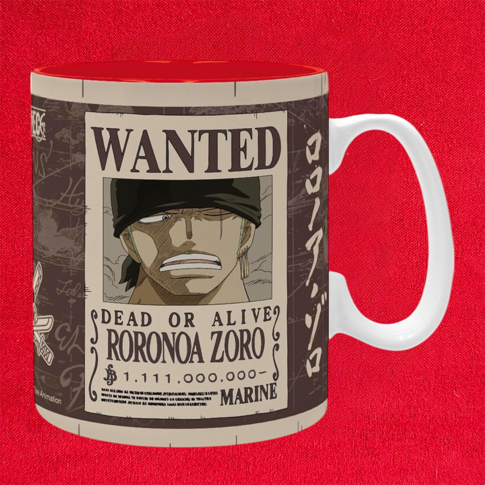 One Piece - Mug - Tazza 460ml - Zoro Wanted