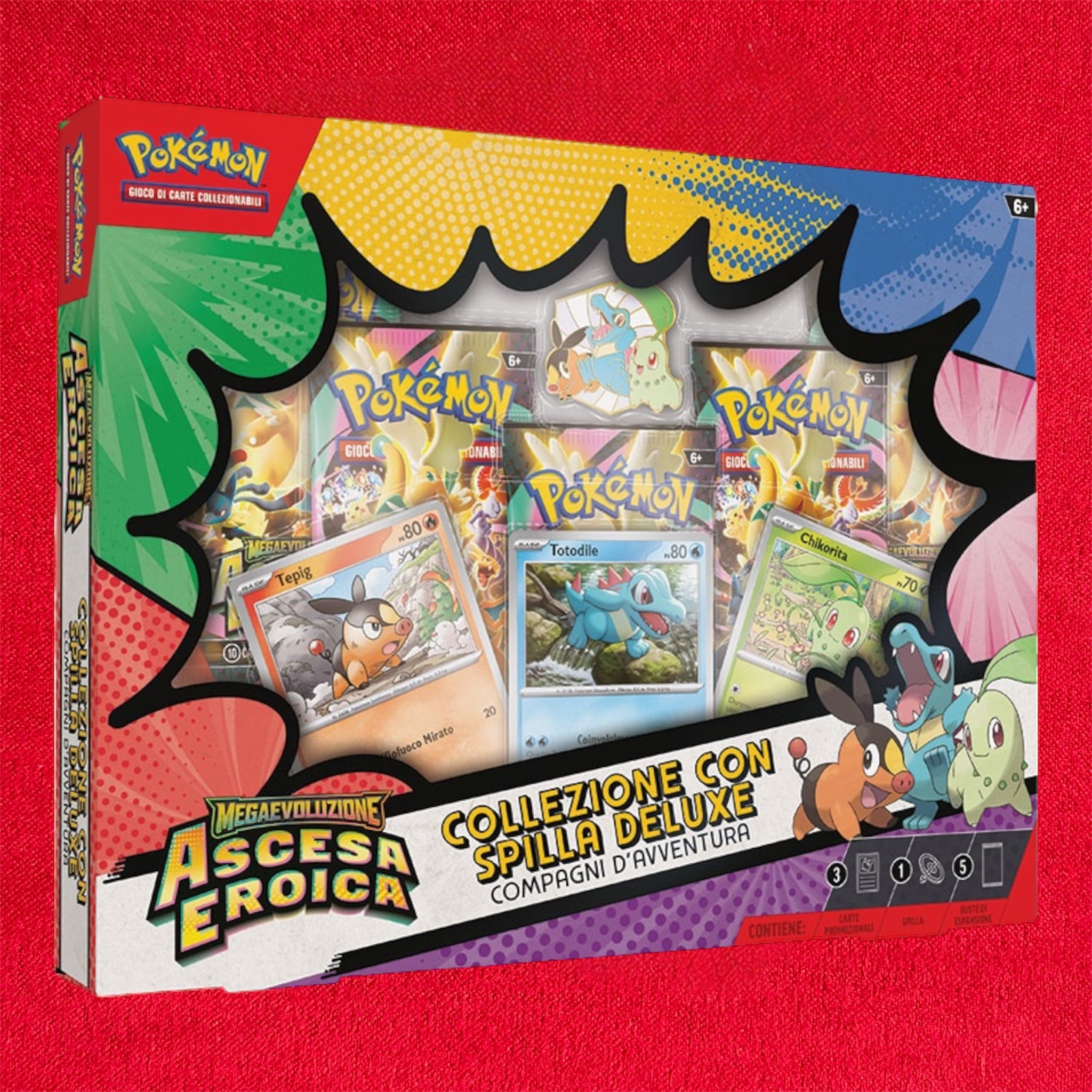 Pokemon ITA MEGAEVO Ascesa Eroica Collezione Spilla Deluxe