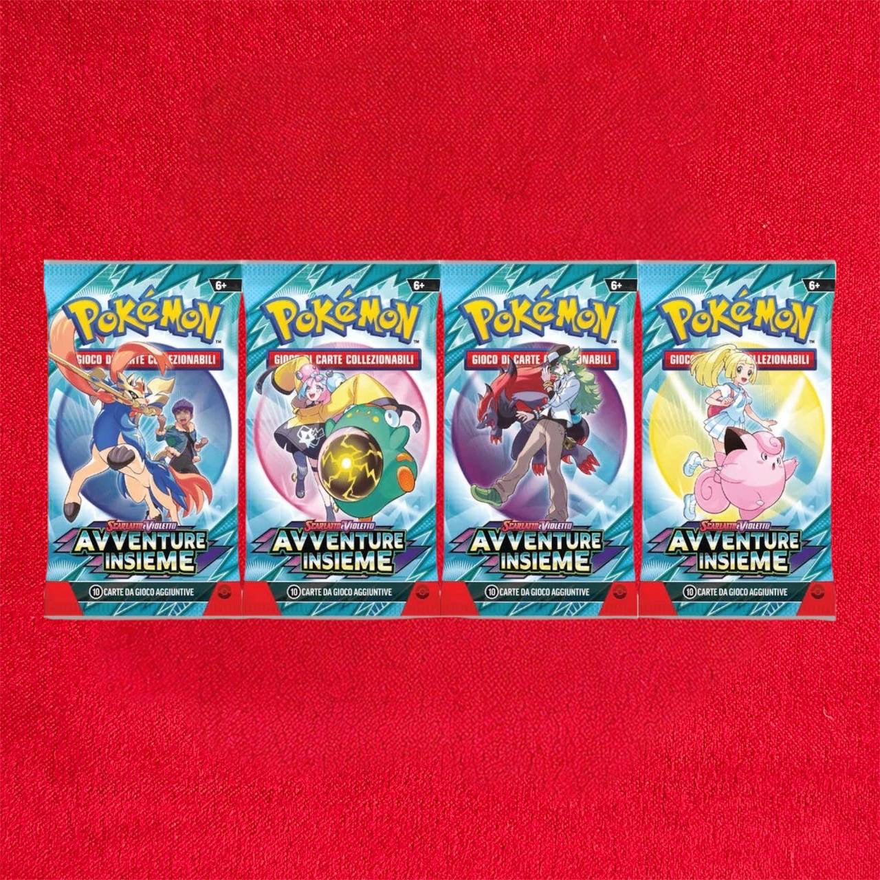 1 x Avventure Insieme Bustina Carte Pokémon - Artwork casuale