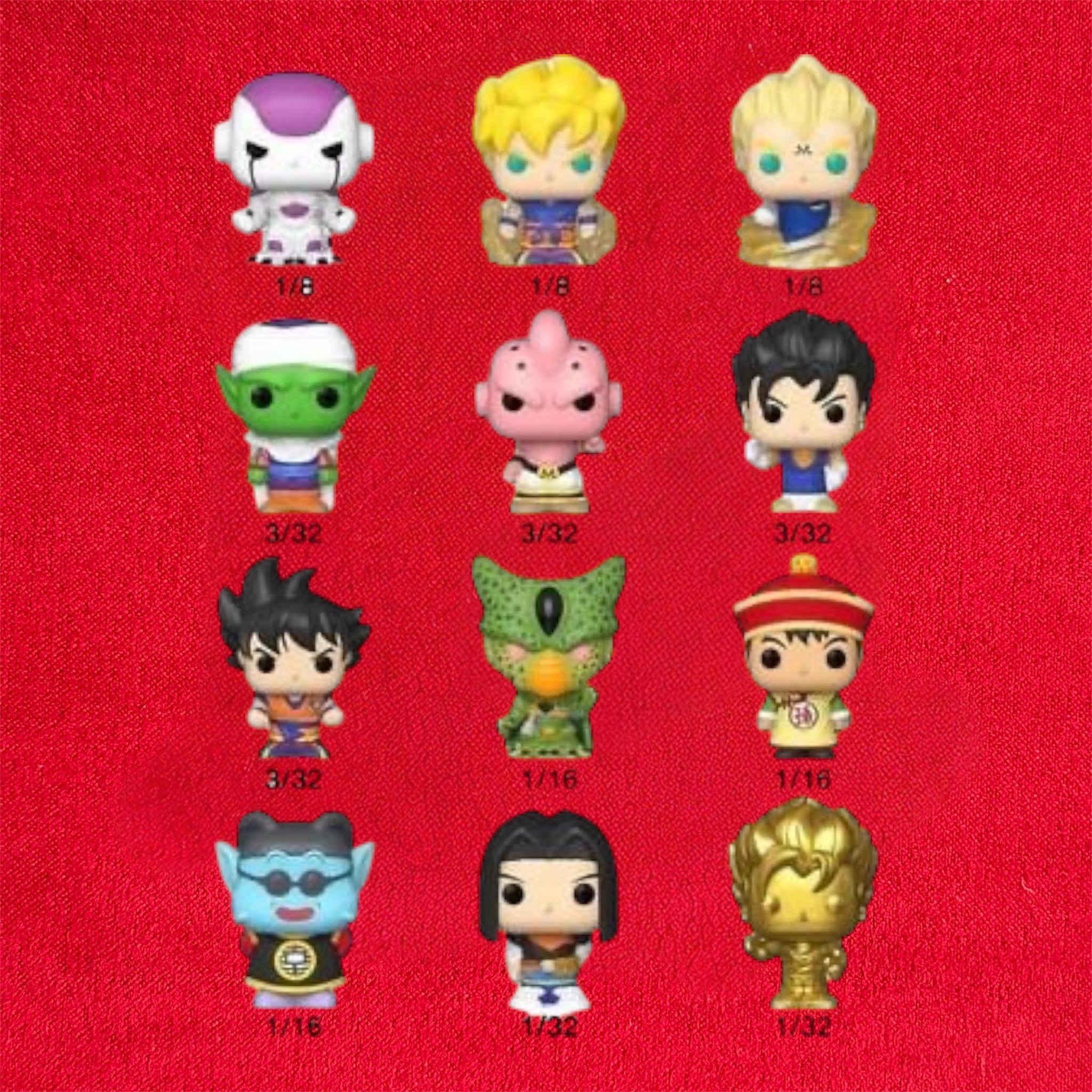 Bitty Dragon Ball Z POP! Viny!
Figure Display 
Dragon Ball Z 2,5 cm