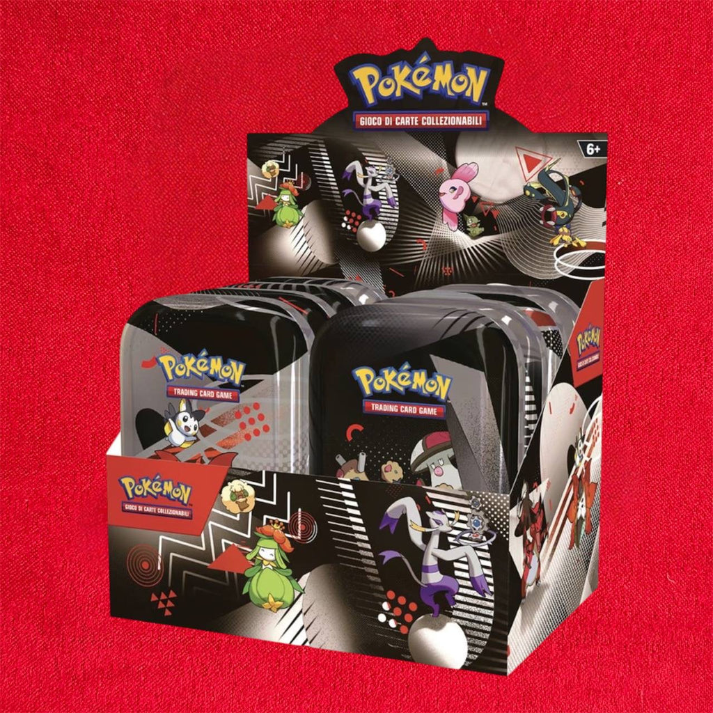 Mini Tin Pokémon Luce Nera e Fuoco Bianco x 1 - Artwork casuale