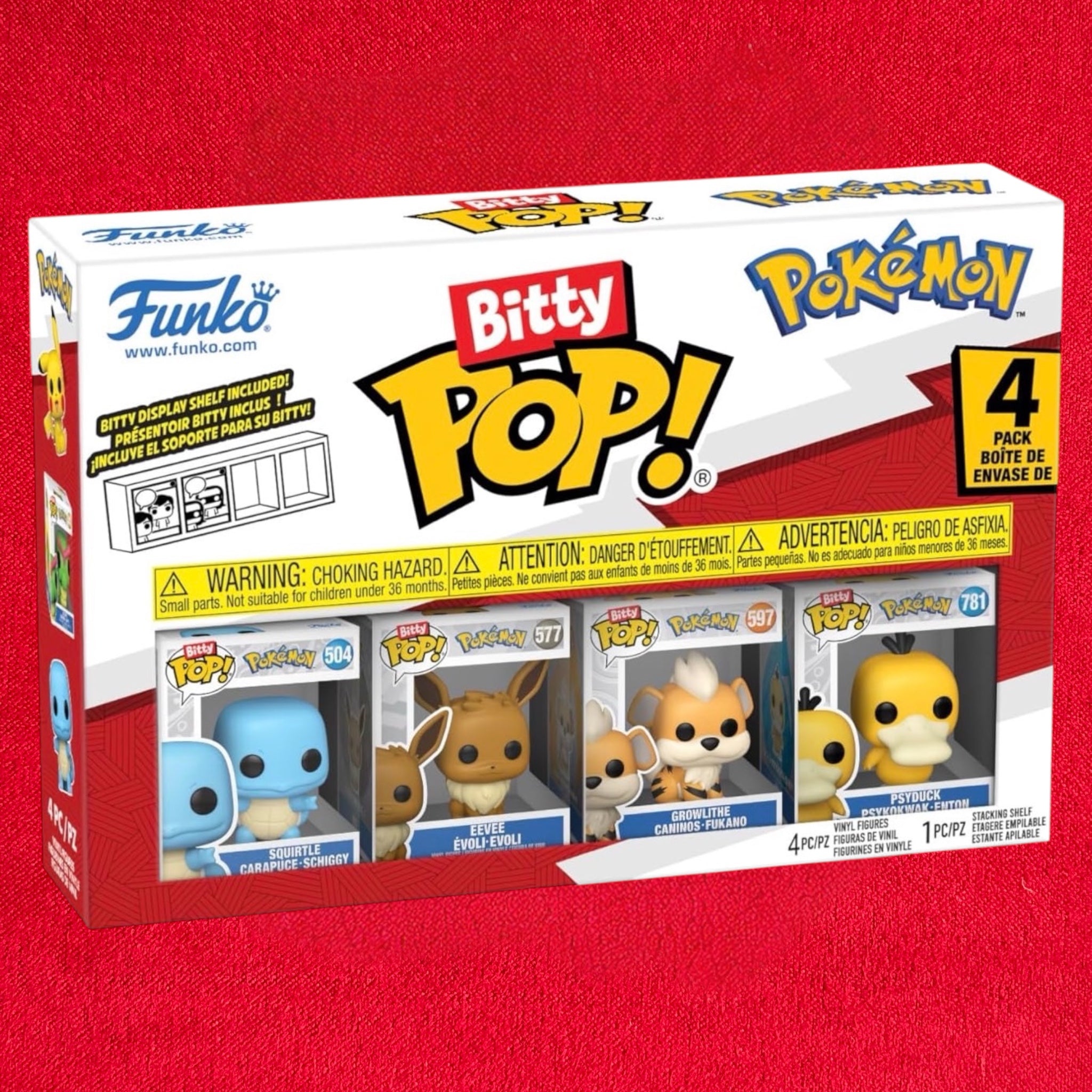 Bitty Pokemon POP! Vinyl Figure
4-Pack Series Squirtle 2,5 cm