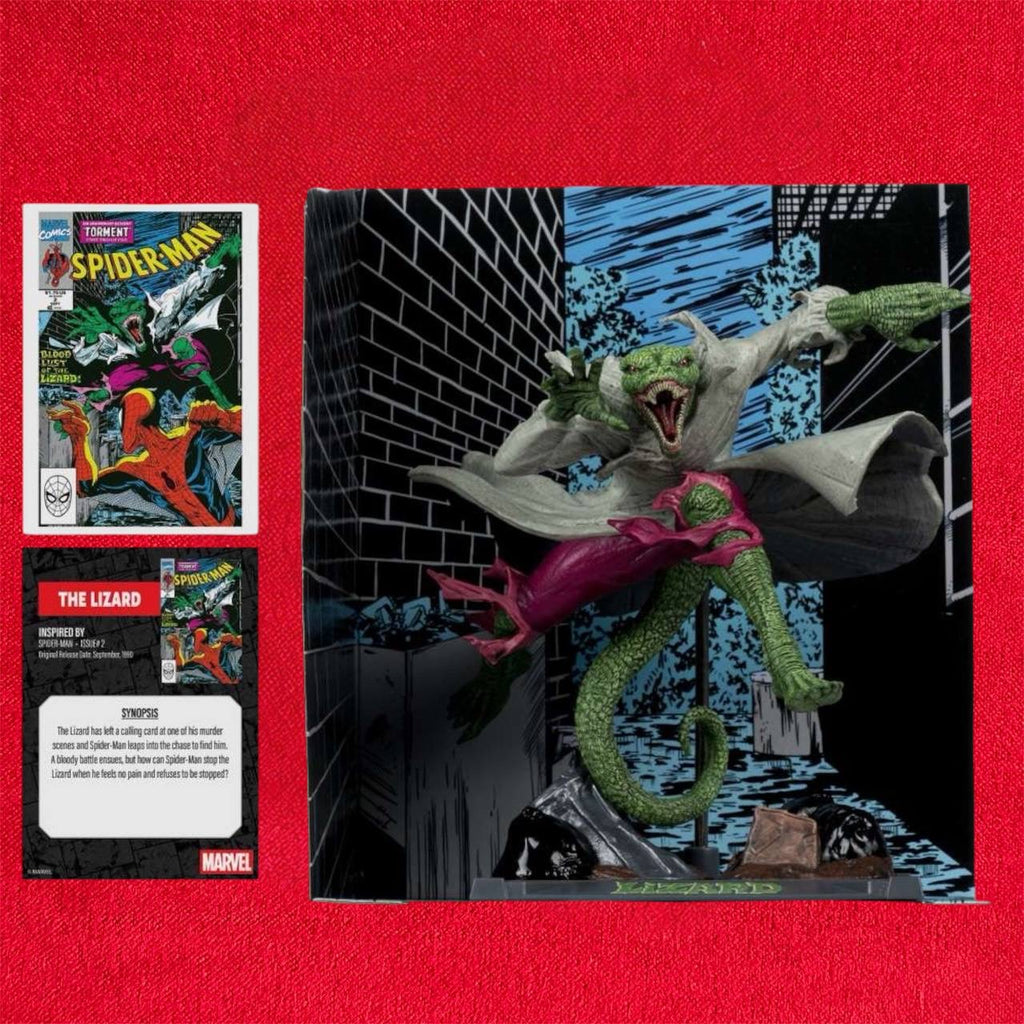 St Marvel Collection: Spiderm-Man the Lizard 18 cm