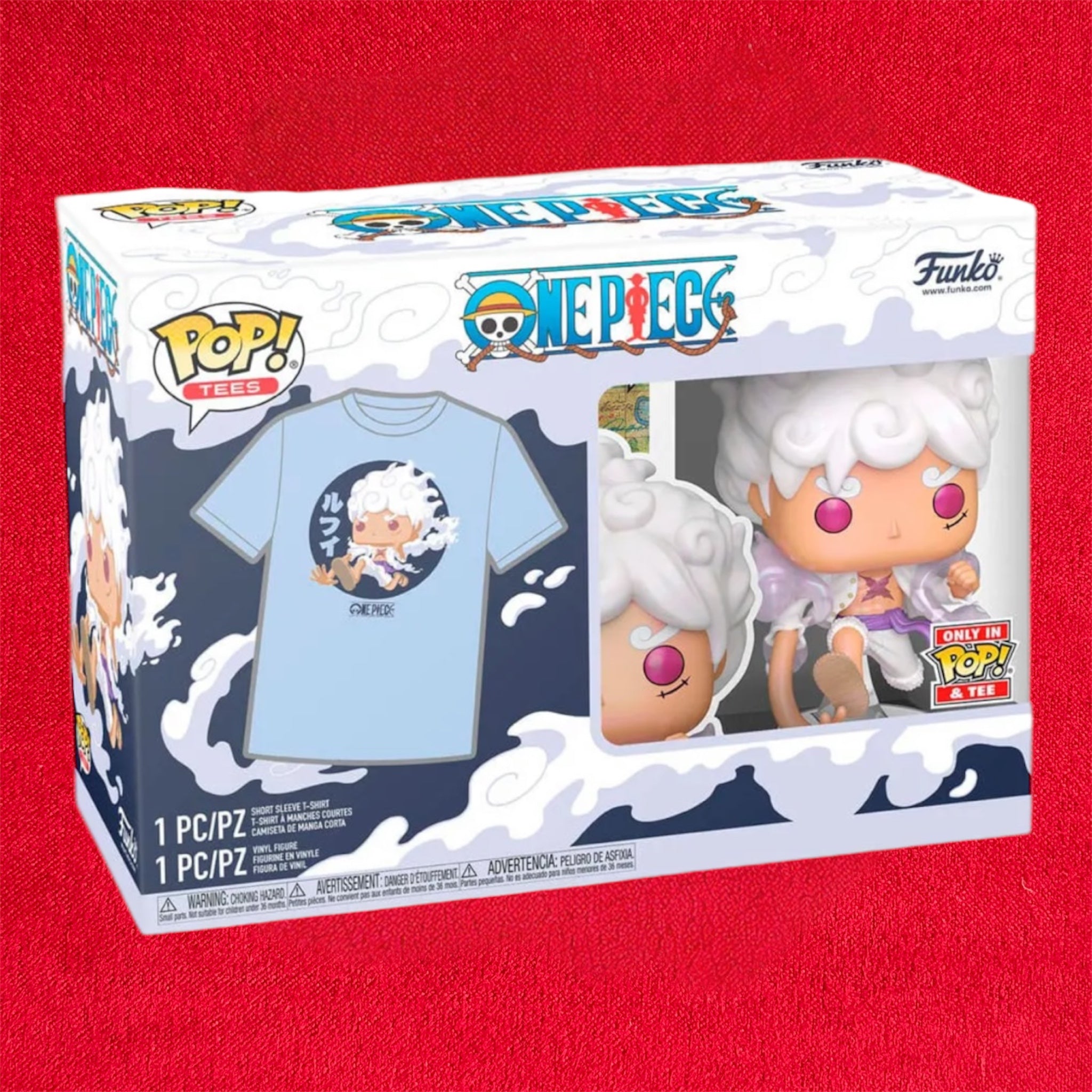 One Piece - Pop Funko e Tee Box Luffy Fifth Gear
Exclusive 9 Cm (T-Shirt L)