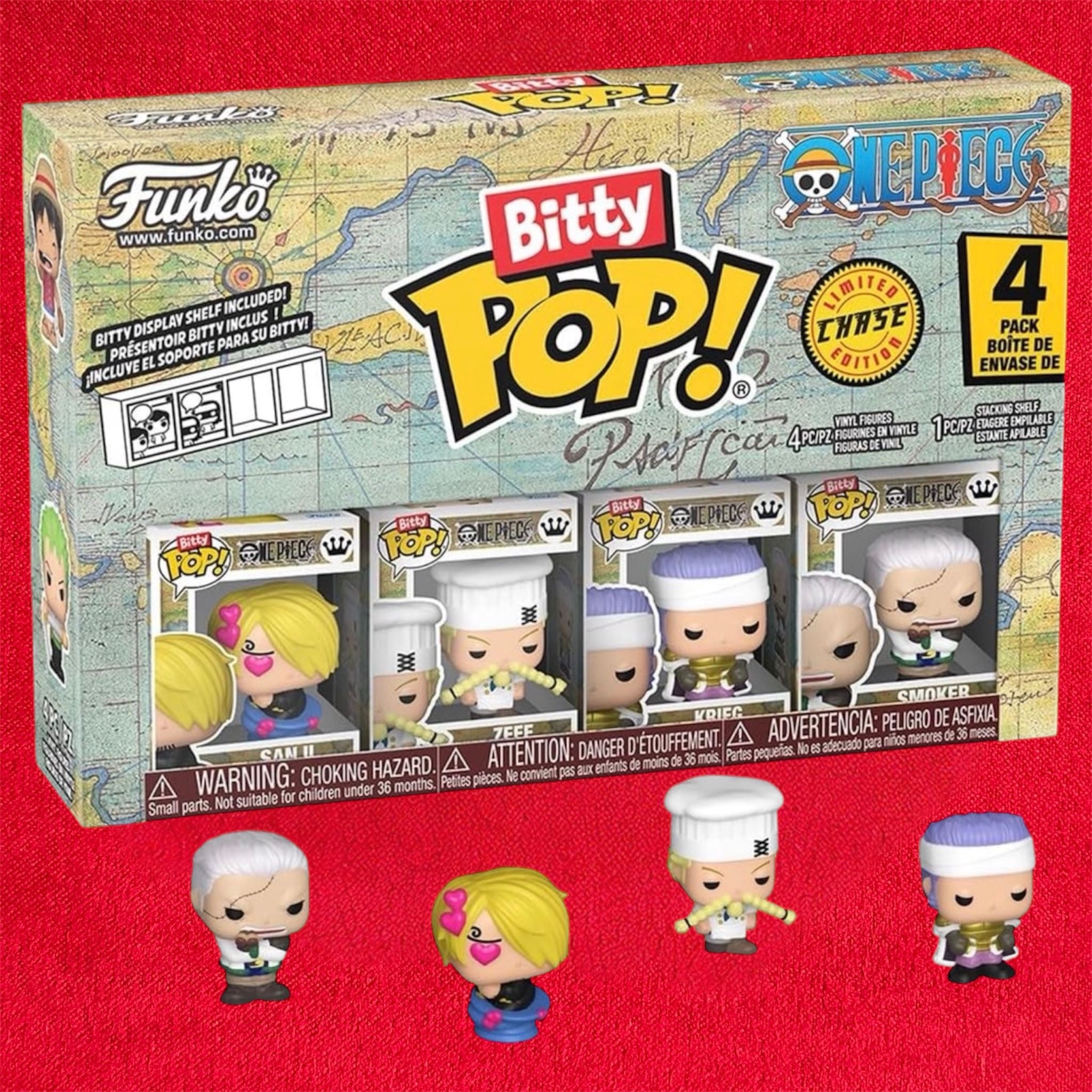 One Piece Funko Bitty Set Completo