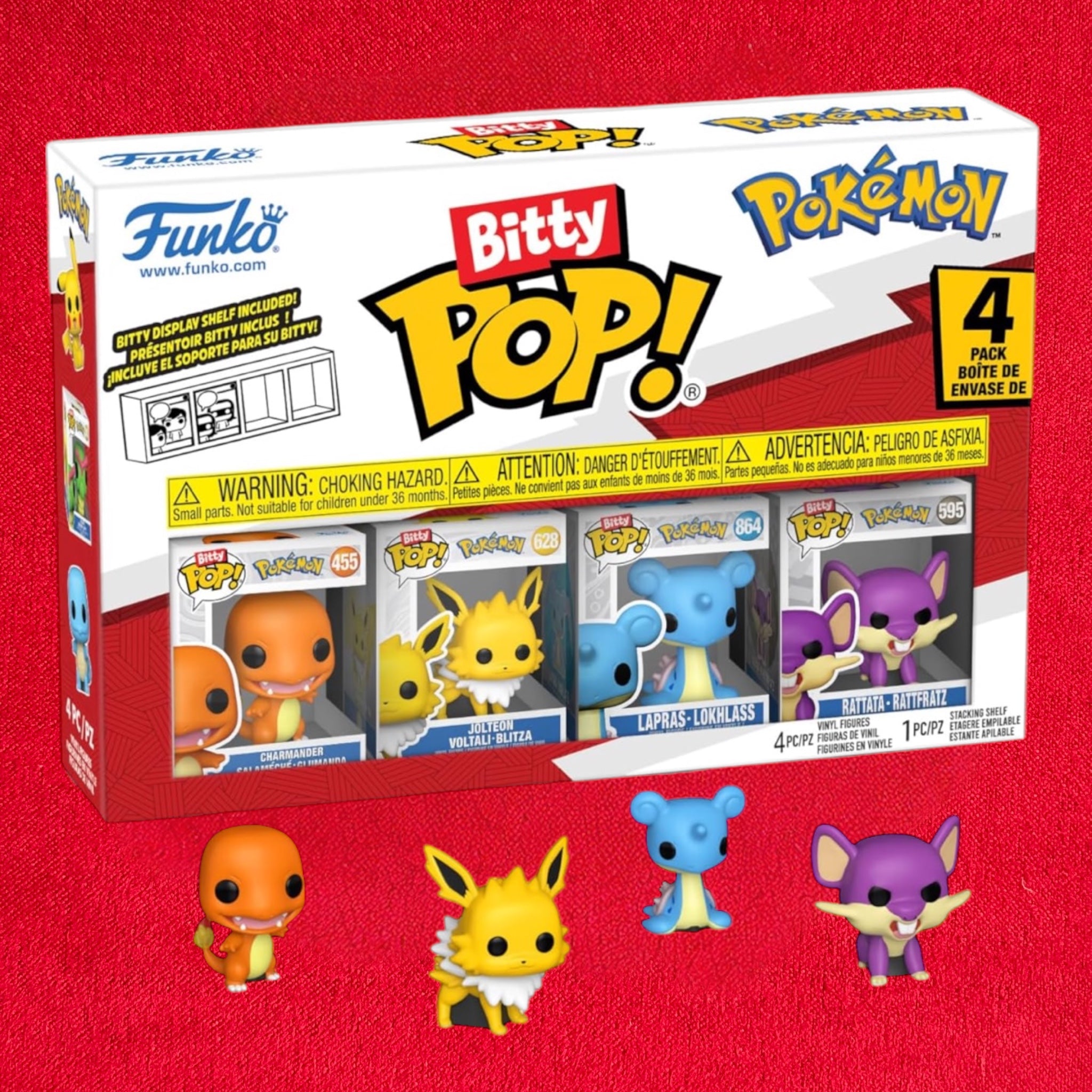 Bitty Pokemon POP! Vinyl Figure
4-Pack Series Charmander 2,5
cm