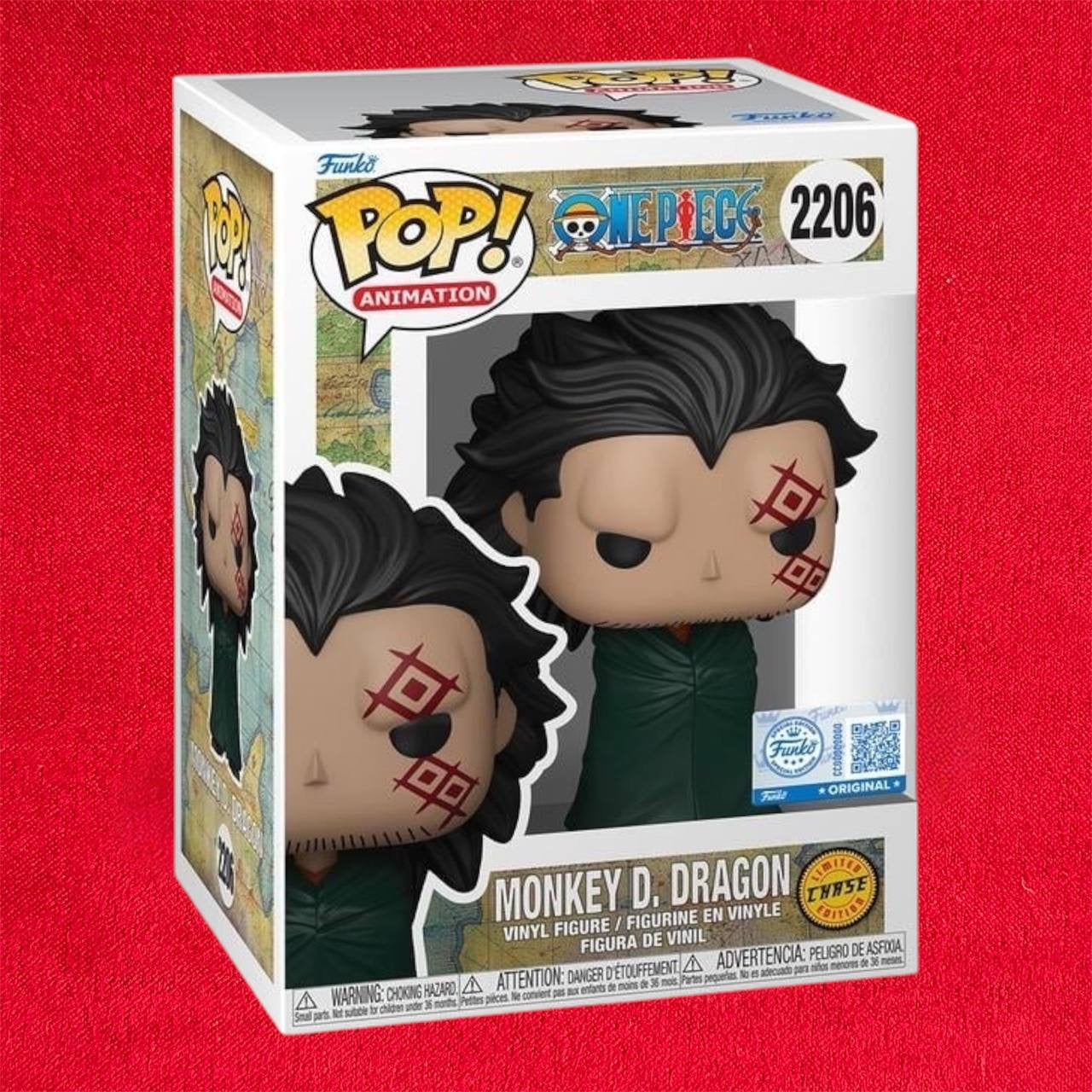 One Piece POP! Vinyl Animation Figure Monkey D. Dragon 9 cm Chase