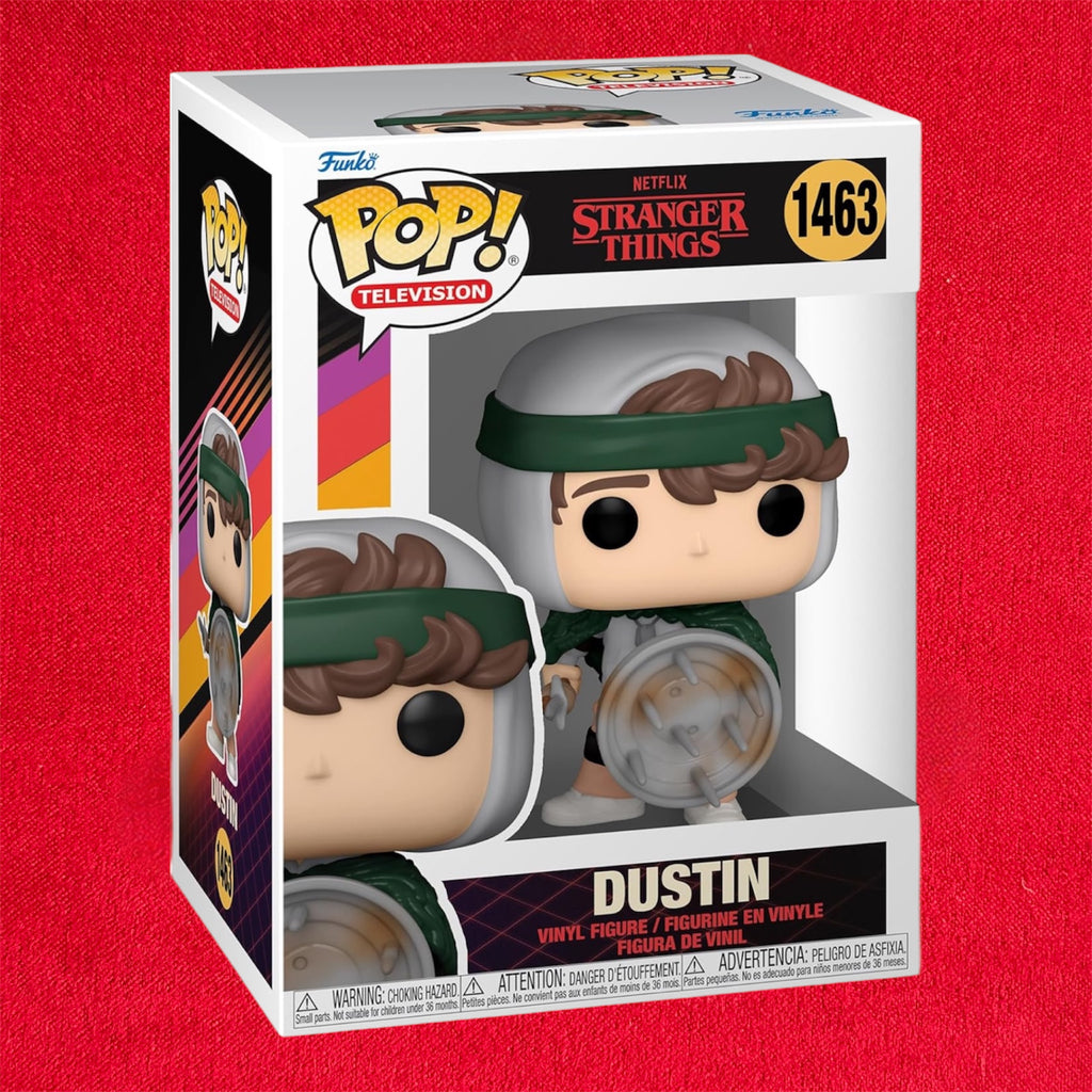 Stranger Things POP! TV Vinyl Figure Hunter Dustin with Shield 9 cm