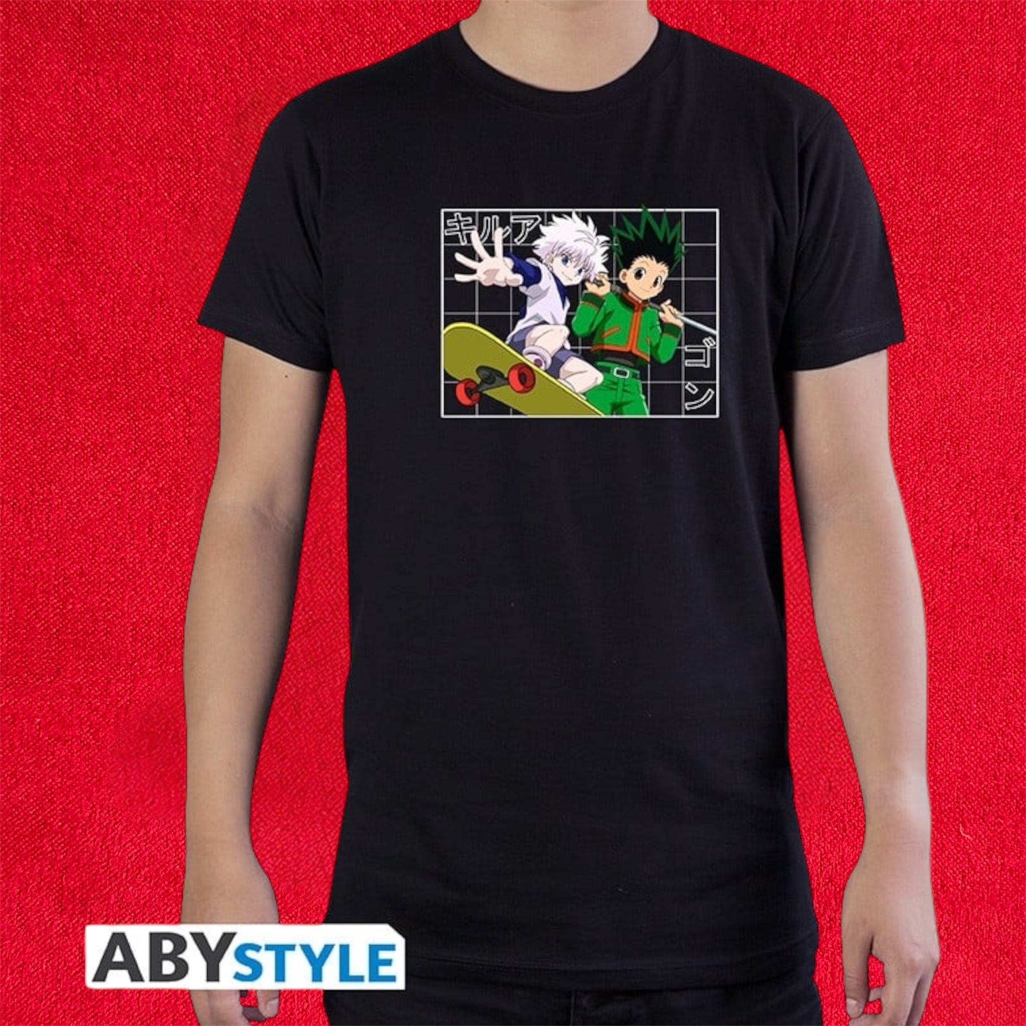 HUNTER X HUNTER - Tshirt unisex black - Gon & Killua