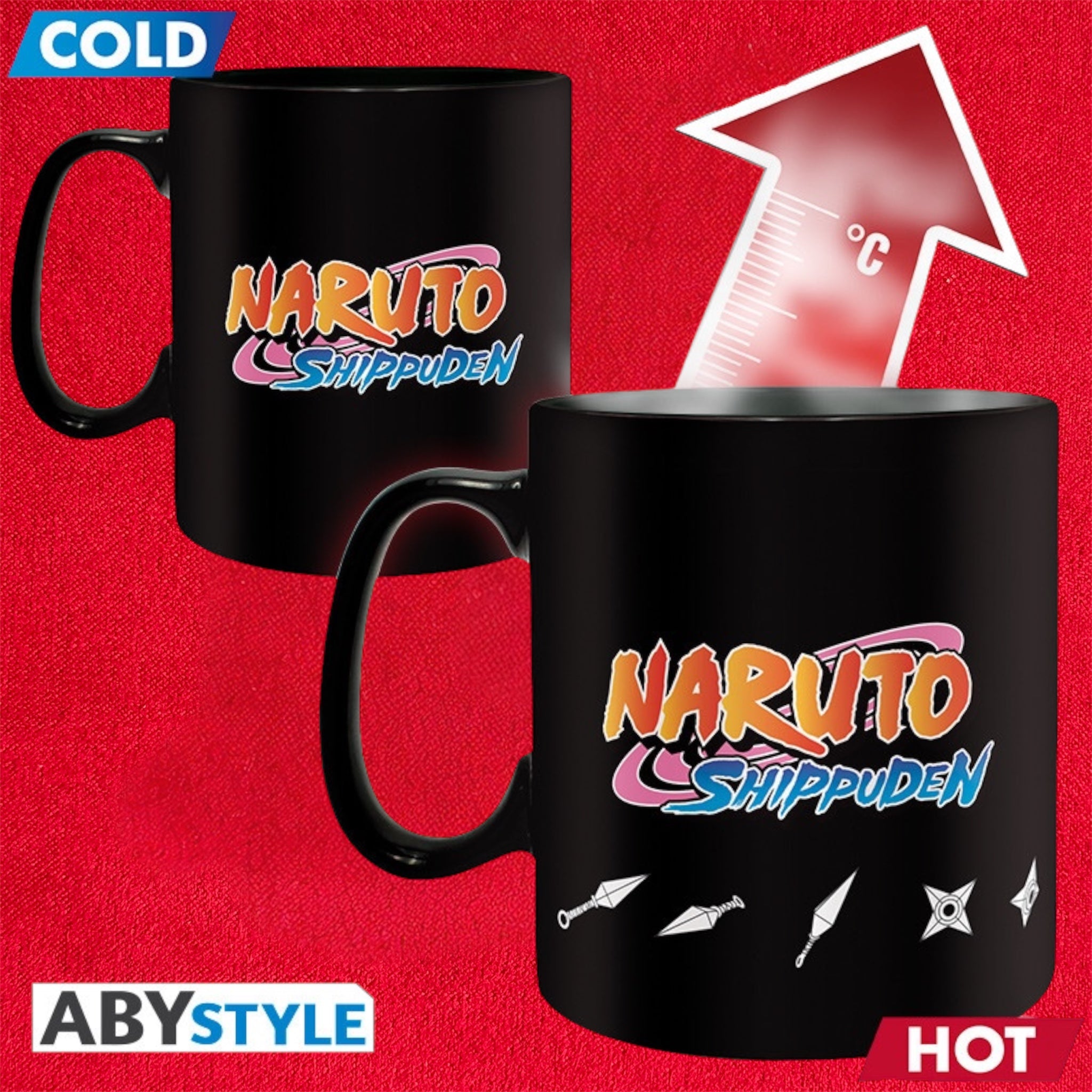 Tazza Naruto Moltiplicazione 460 ml Heat Change