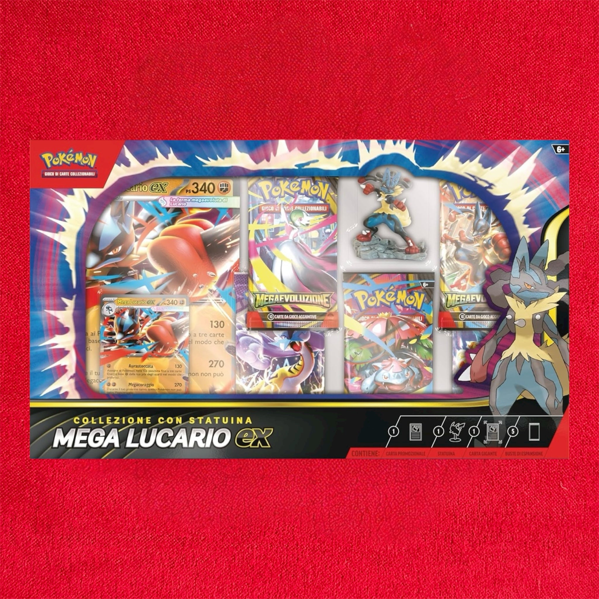 Pokemon - Megaevoluzione - Collezione con Statuina
Mega Lucario-EX - ITA