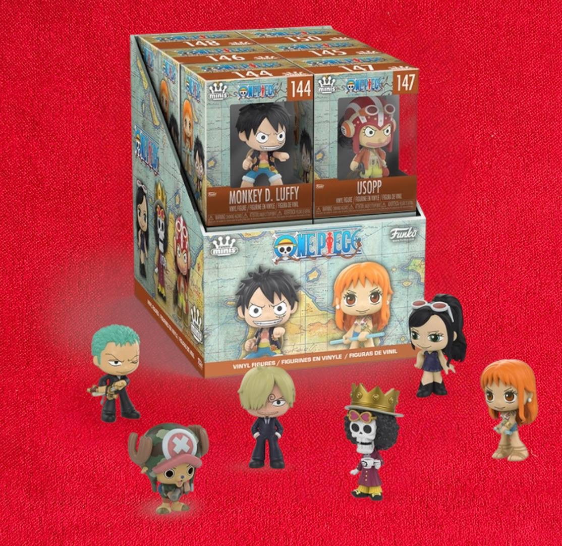 One Piece Minis Funko Figures 6 cm Set Completo 8 Personaggi