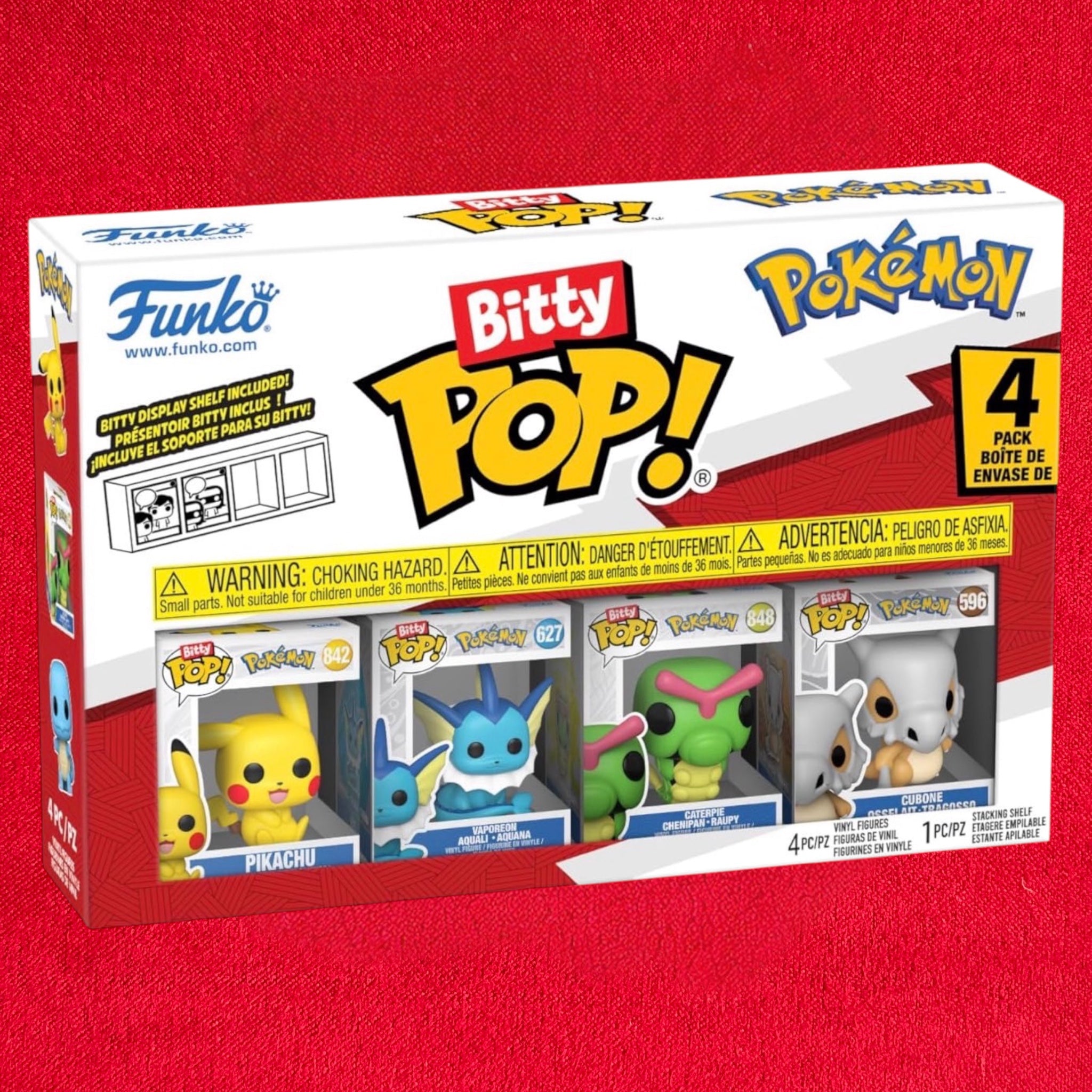 Bitty Pokémon POP! Vinyl Figure
4-Pack Series Pikachu 2,5 cm
