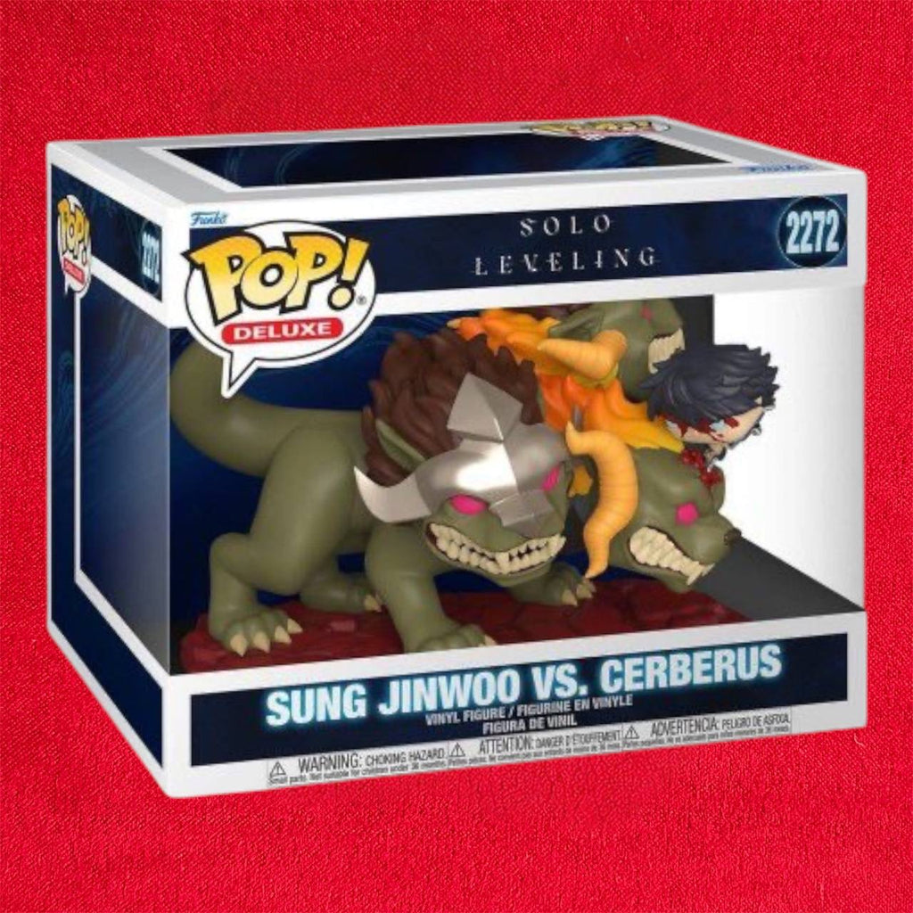 Solo Leveling POP! Deluxe Viny! Figure Jinwoo Vs Cerberus 9 cm