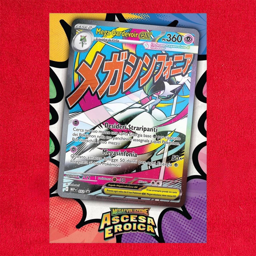 Pokemon ITA MEGAEVO Ascesa Eroica Collezione Poster Gardevoir