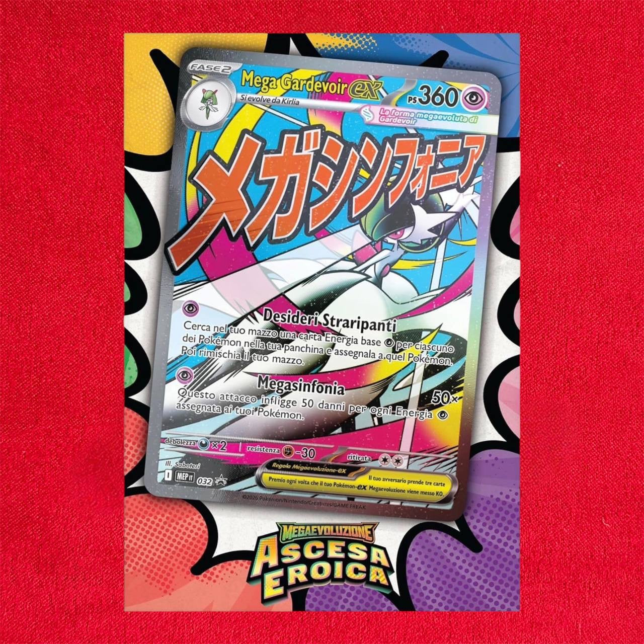 Pokemon ITA MEGAEVO Ascesa Eroica Collezione Poster Gardevoir