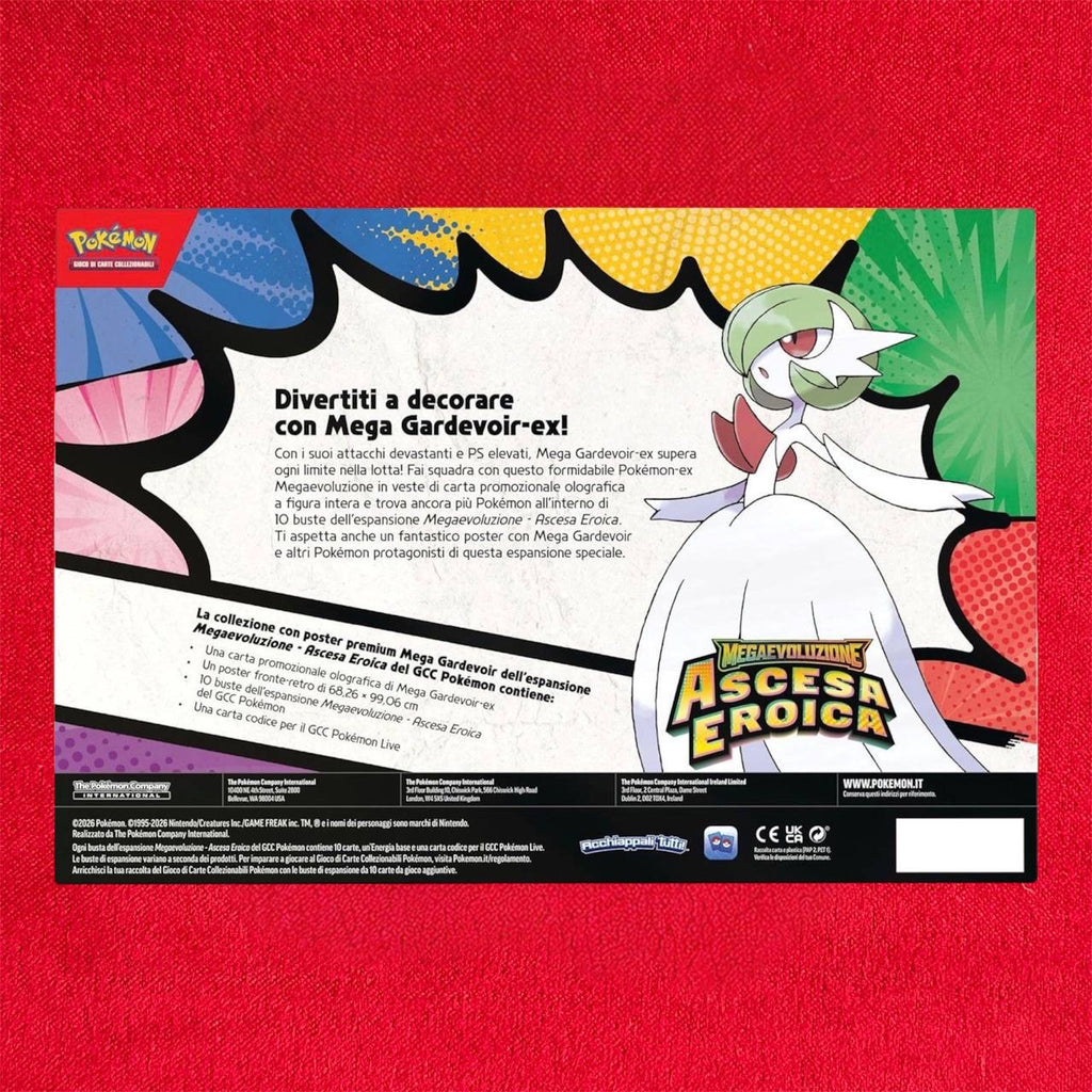 Pokemon ITA MEGAEVO Ascesa Eroica Collezione Poster Gardevoir