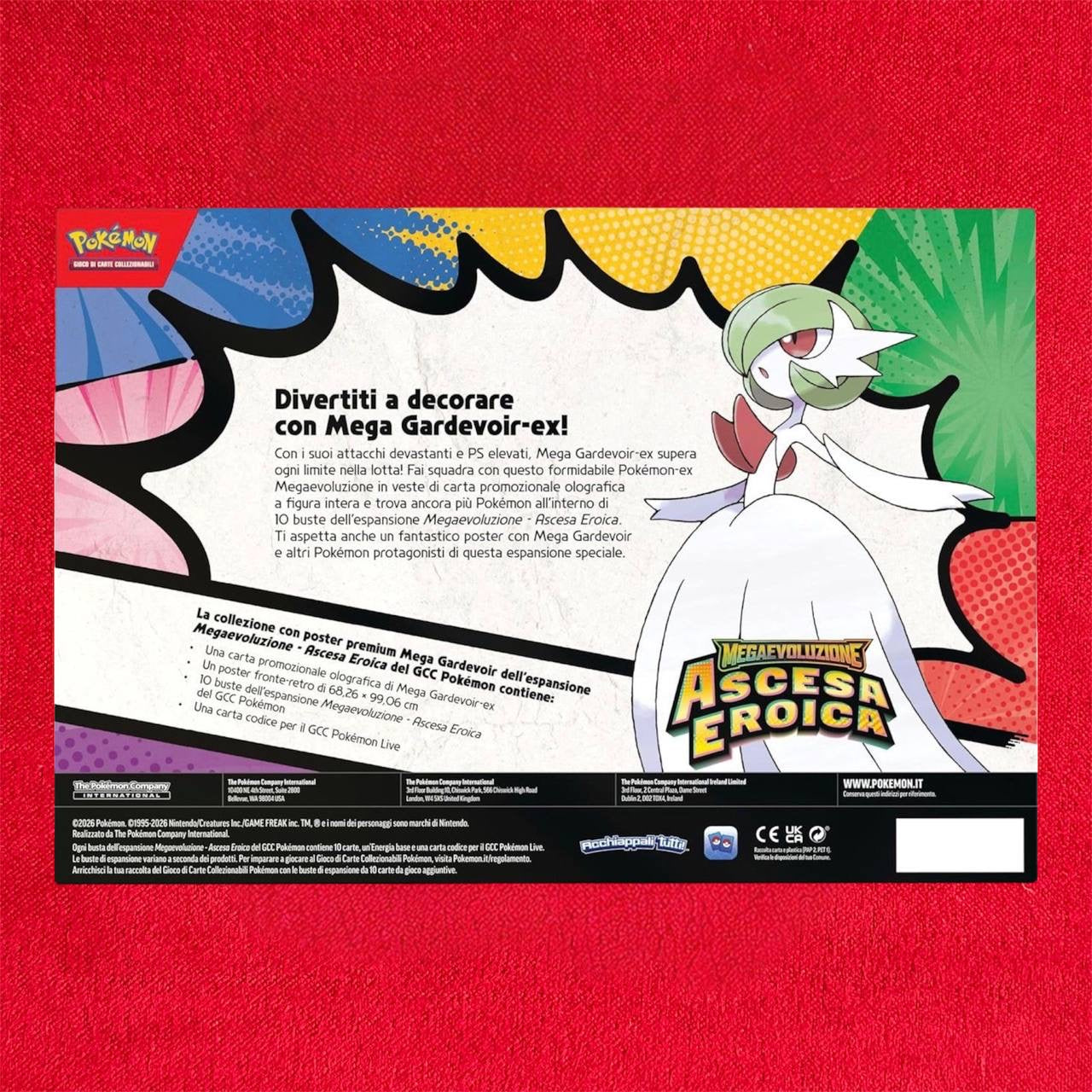Pokemon ITA MEGAEVO Ascesa Eroica Collezione Poster Gardevoir