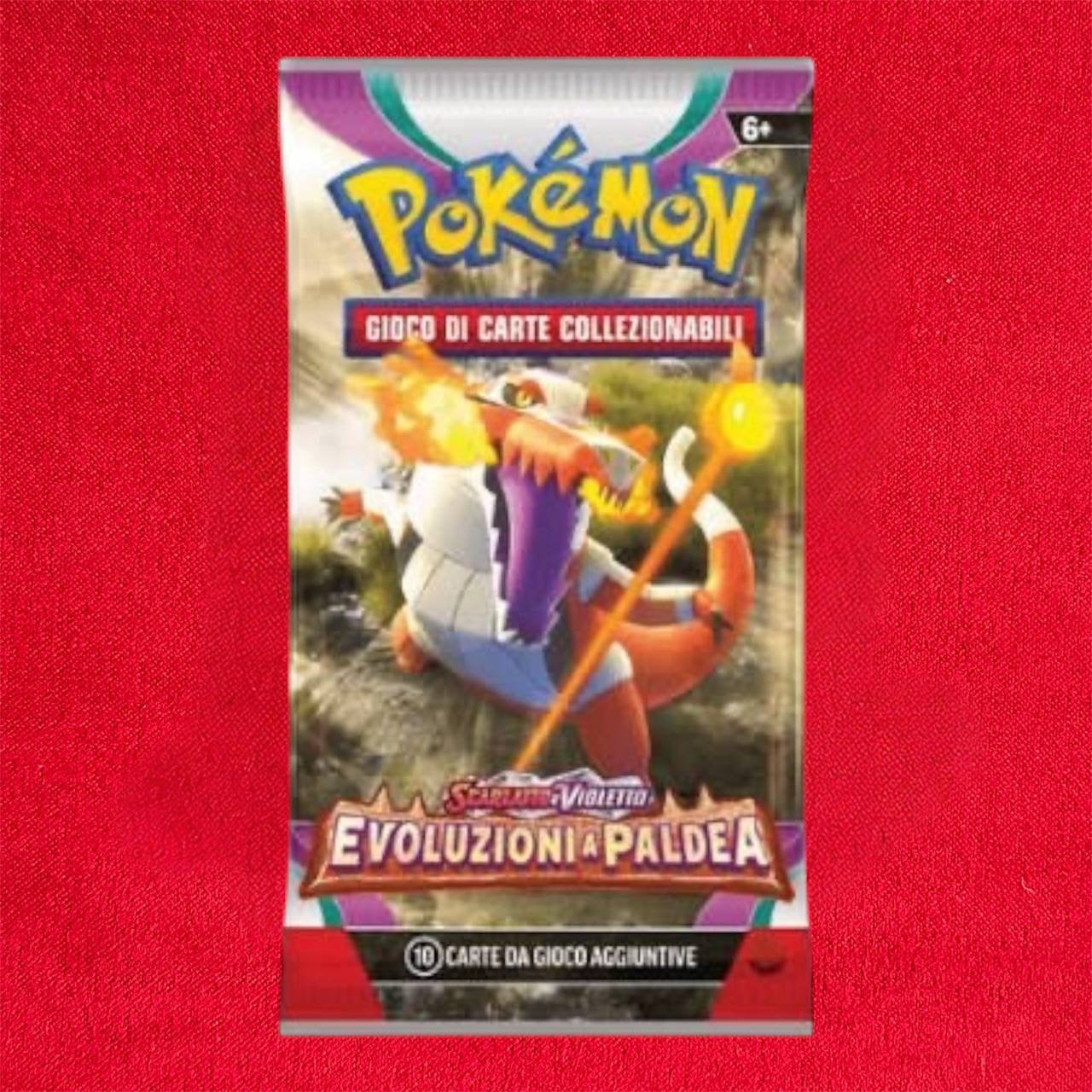 1 x Evoluzione a Paldea Bustina Carte Pokémon - Artwork casuale - ITALIANO