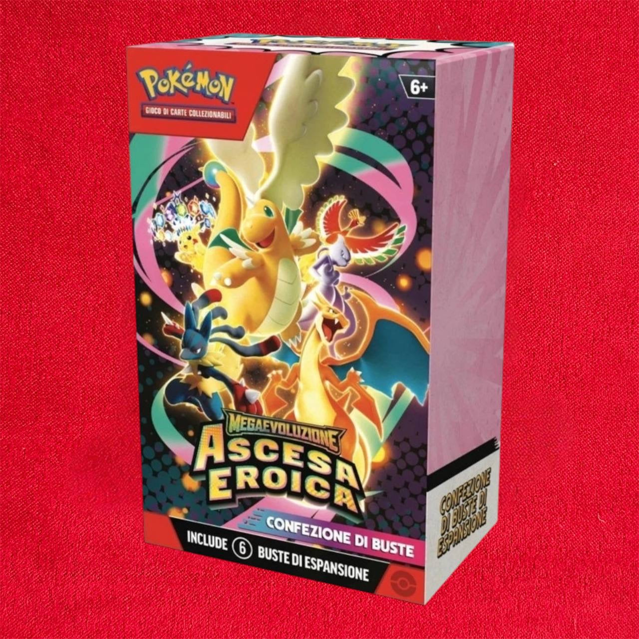 Pokémon Megaevoluzione - Bundle Ascesa Eroica (sei buste di espansione) ITALIANO